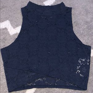 Hollister high neck crop top.